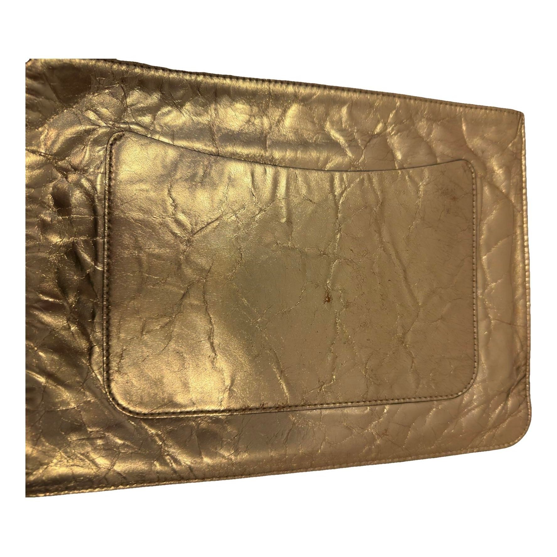 Leather clutch bag