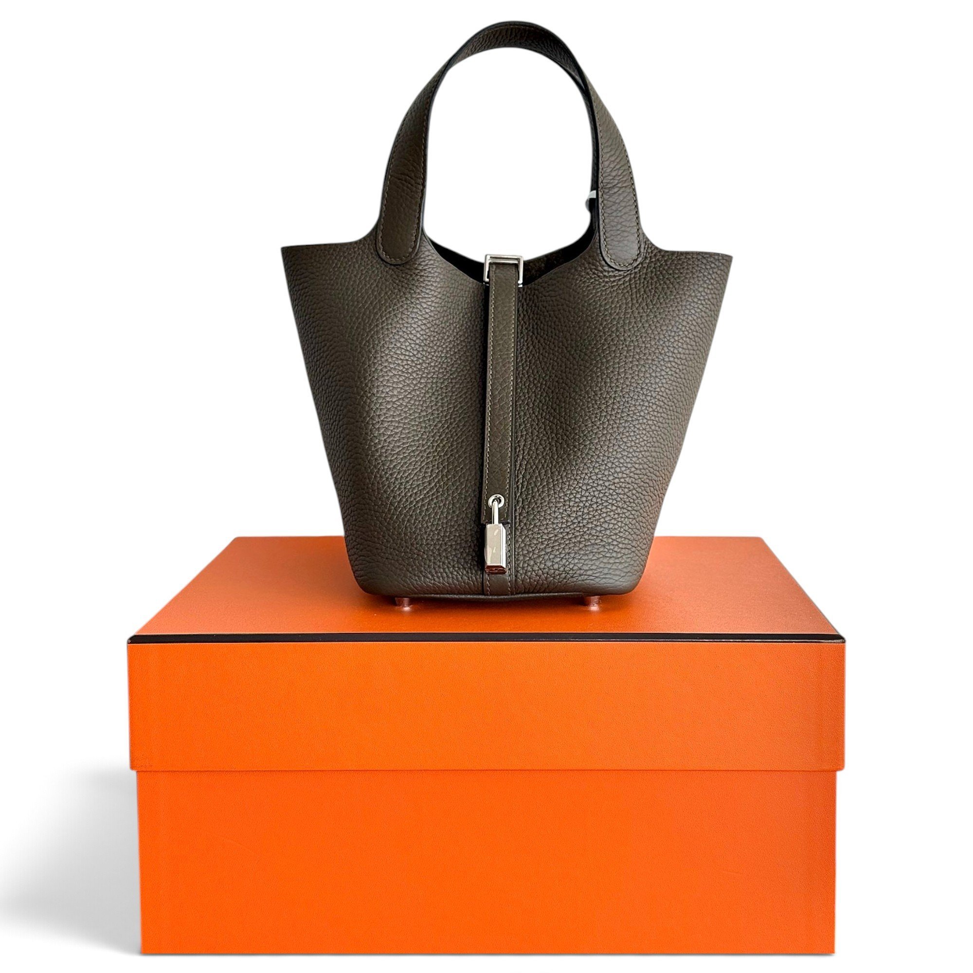 Picotin leather handbag