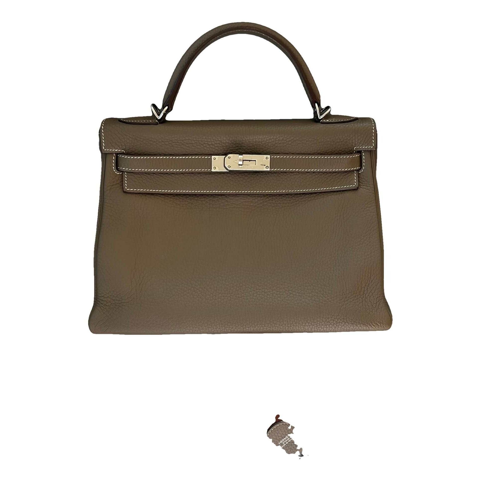 Kelly 32 leather handbag