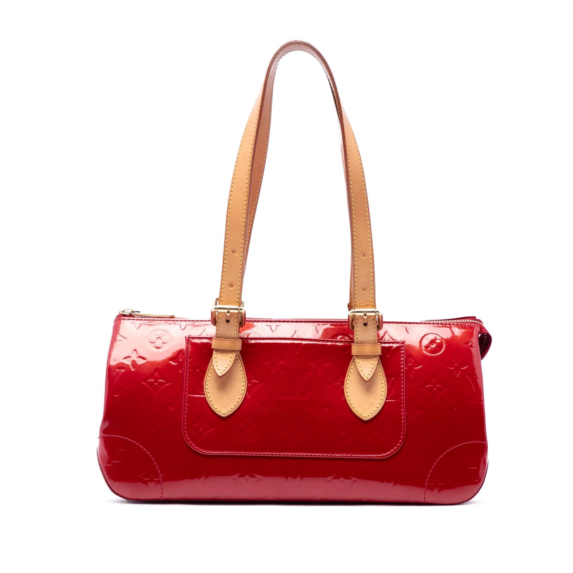 Rosewood leather handbag