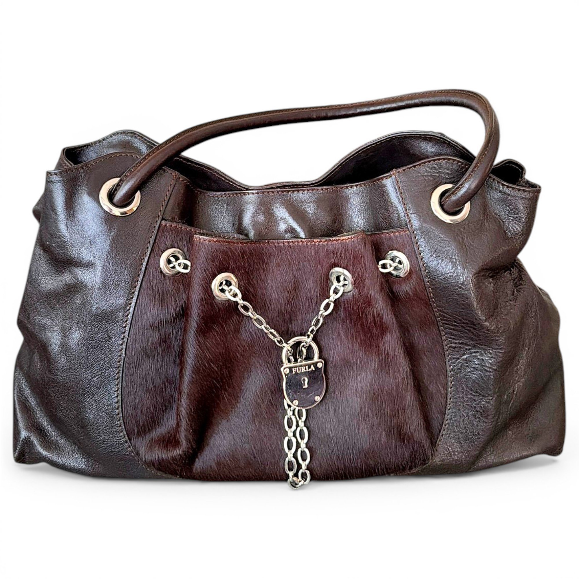 Leather tote
