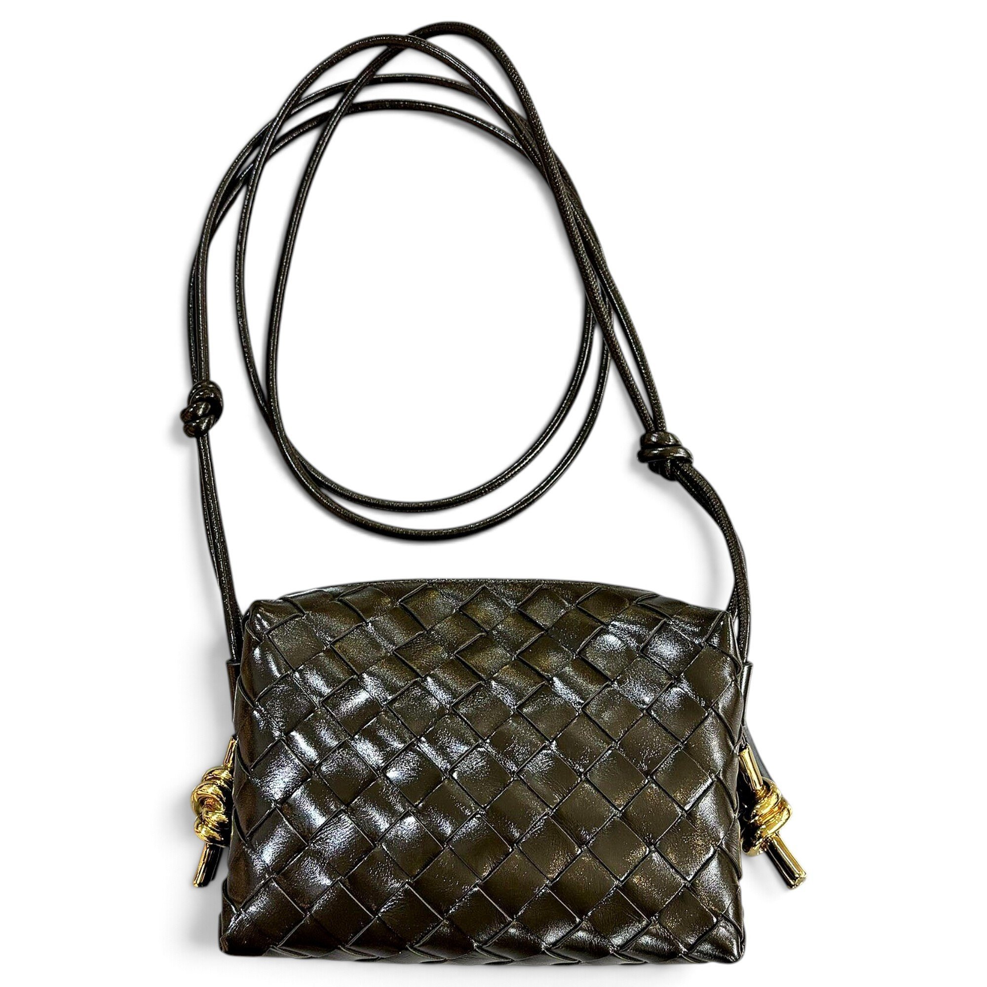 Loop leather crossbody bag