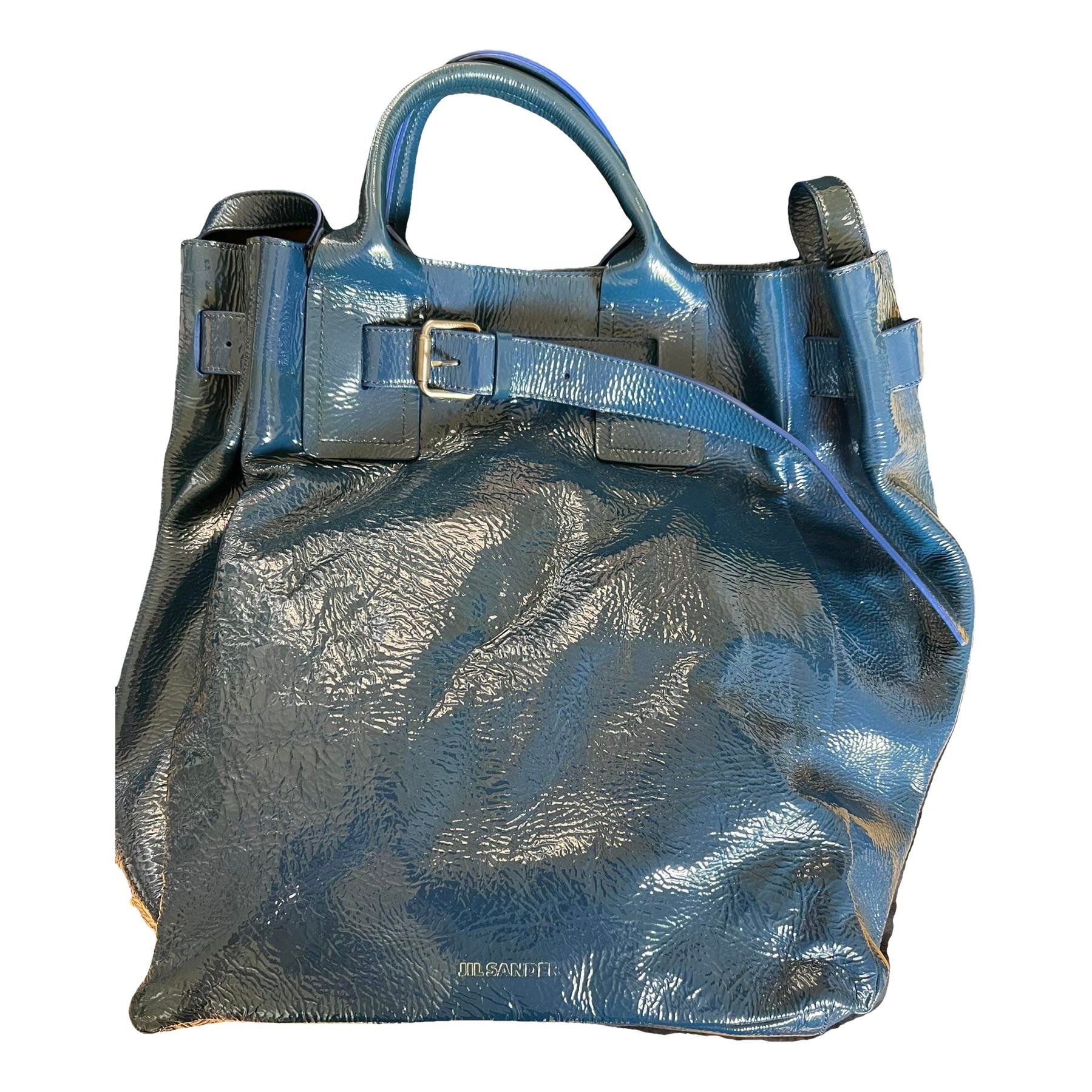 Jil Sander Patent leather tote