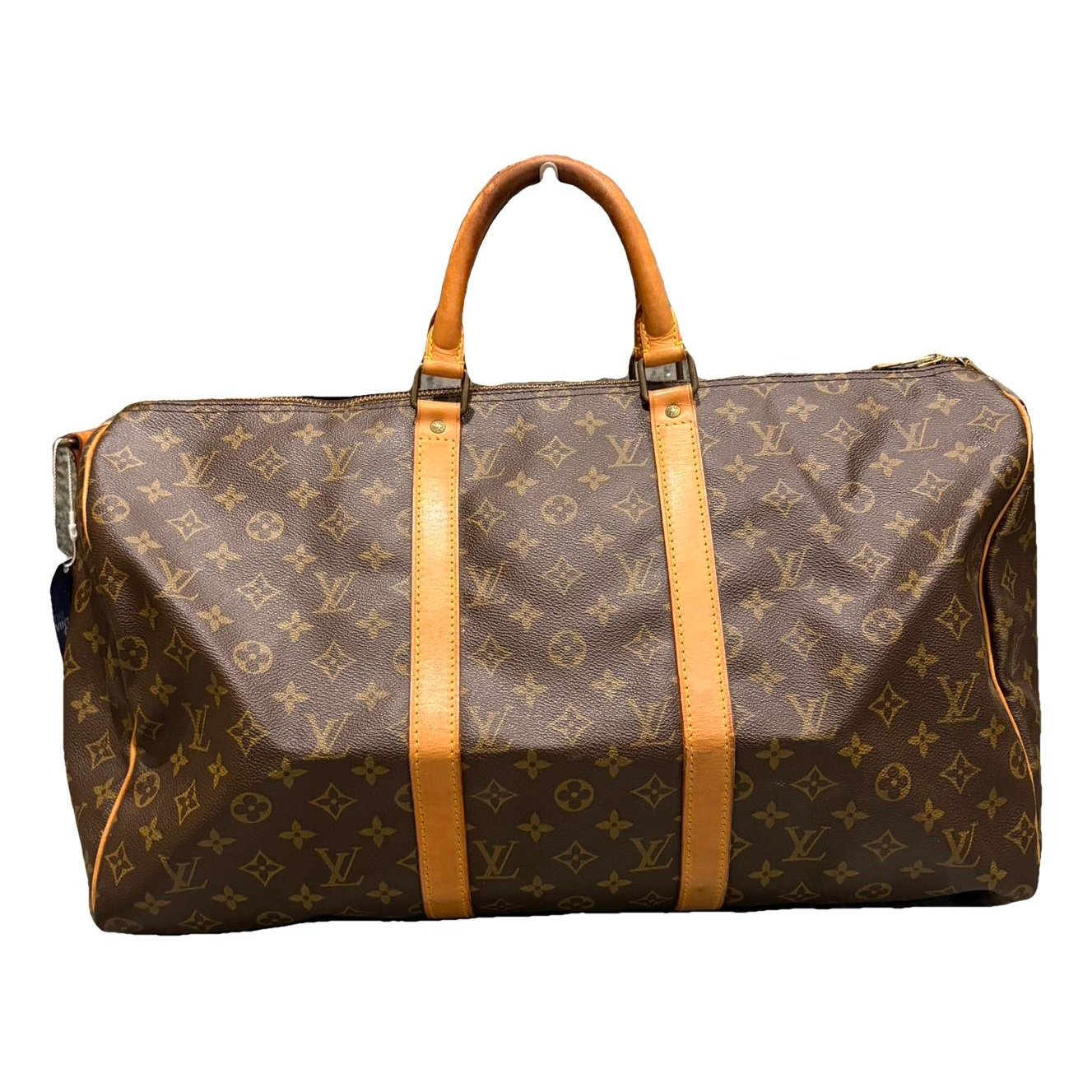 Keepall leather travel bag
