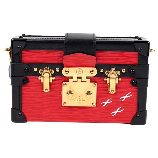 Petite Malle leather crossbody bag