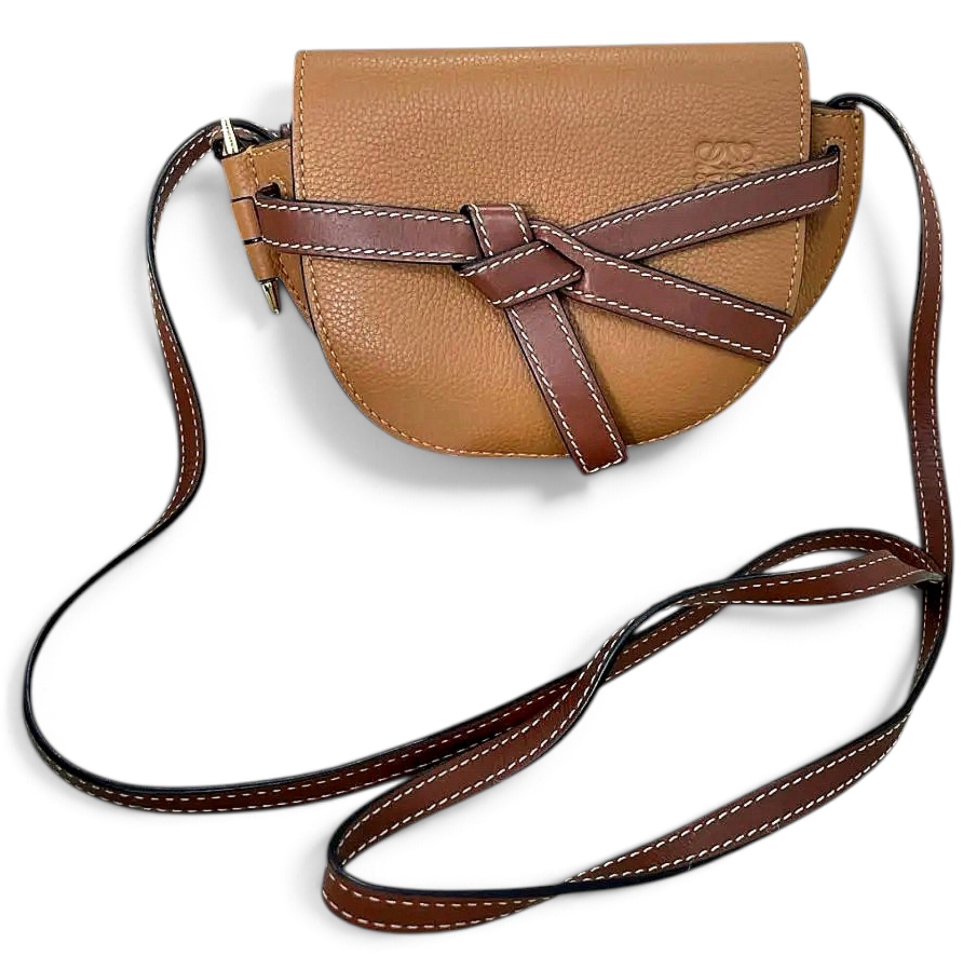 Gate leather crossbody bag