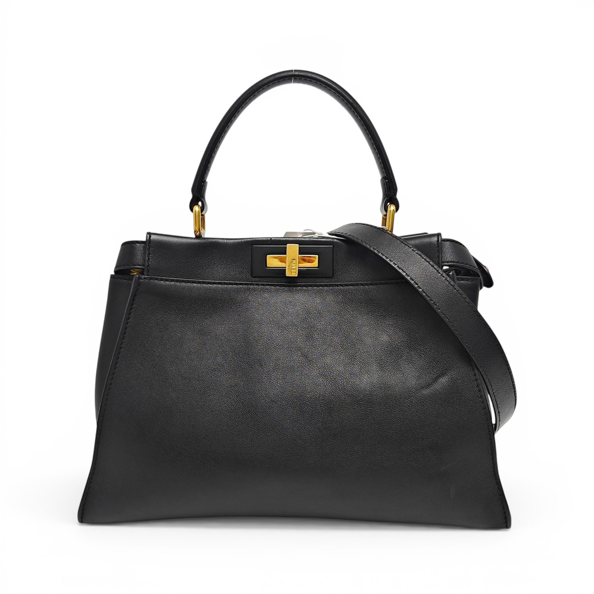 Peekaboo leather handbag