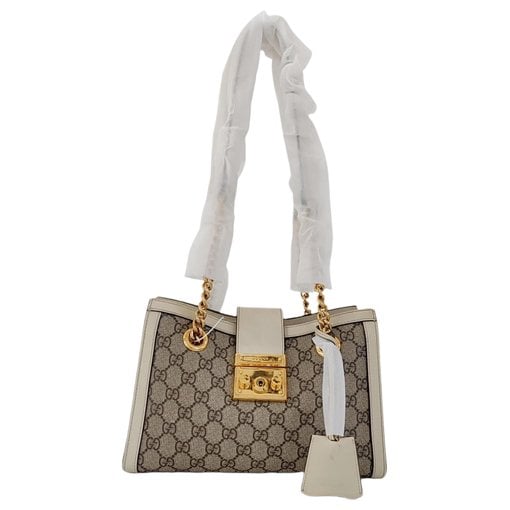 Padlock leather handbag