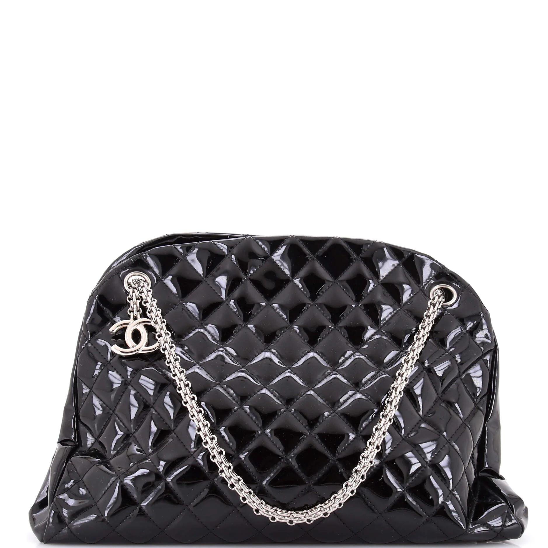 Patent leather bowling bag