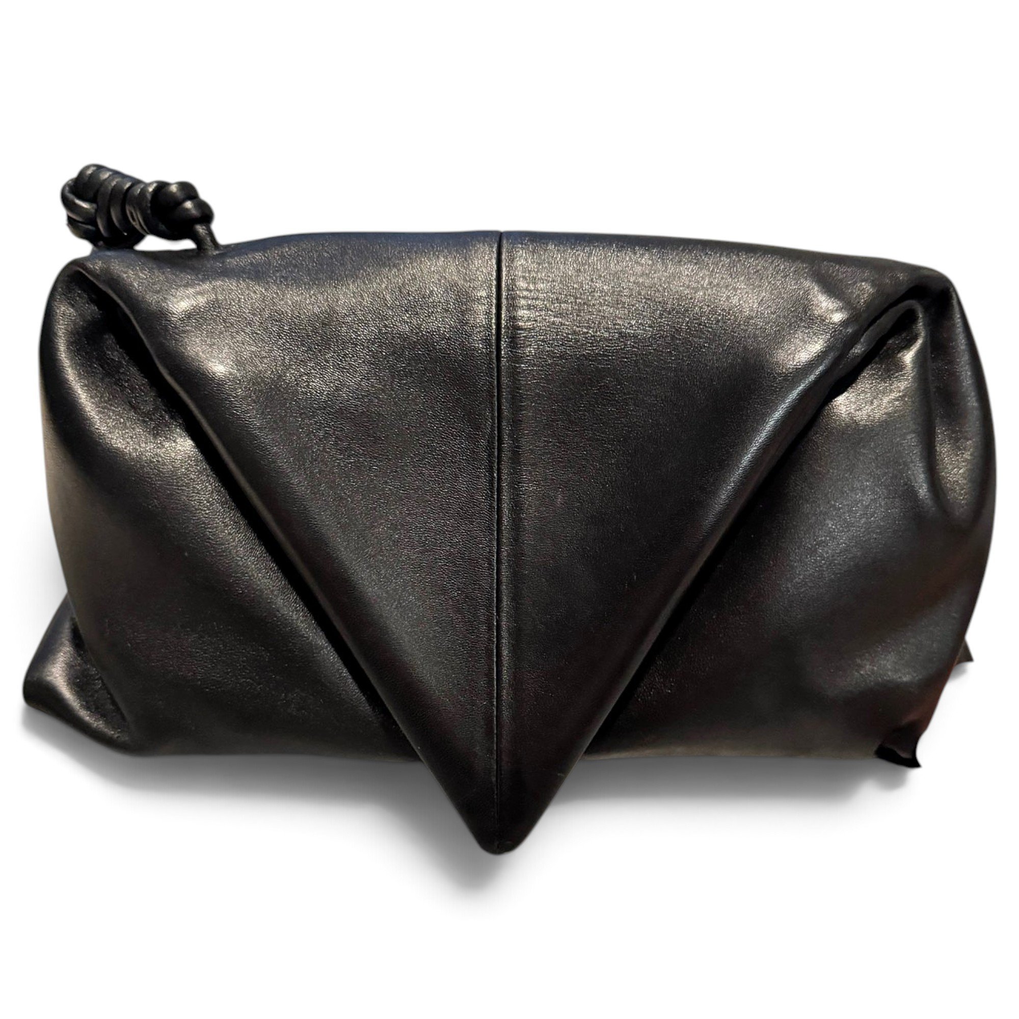 BV Trine leather clutch bag