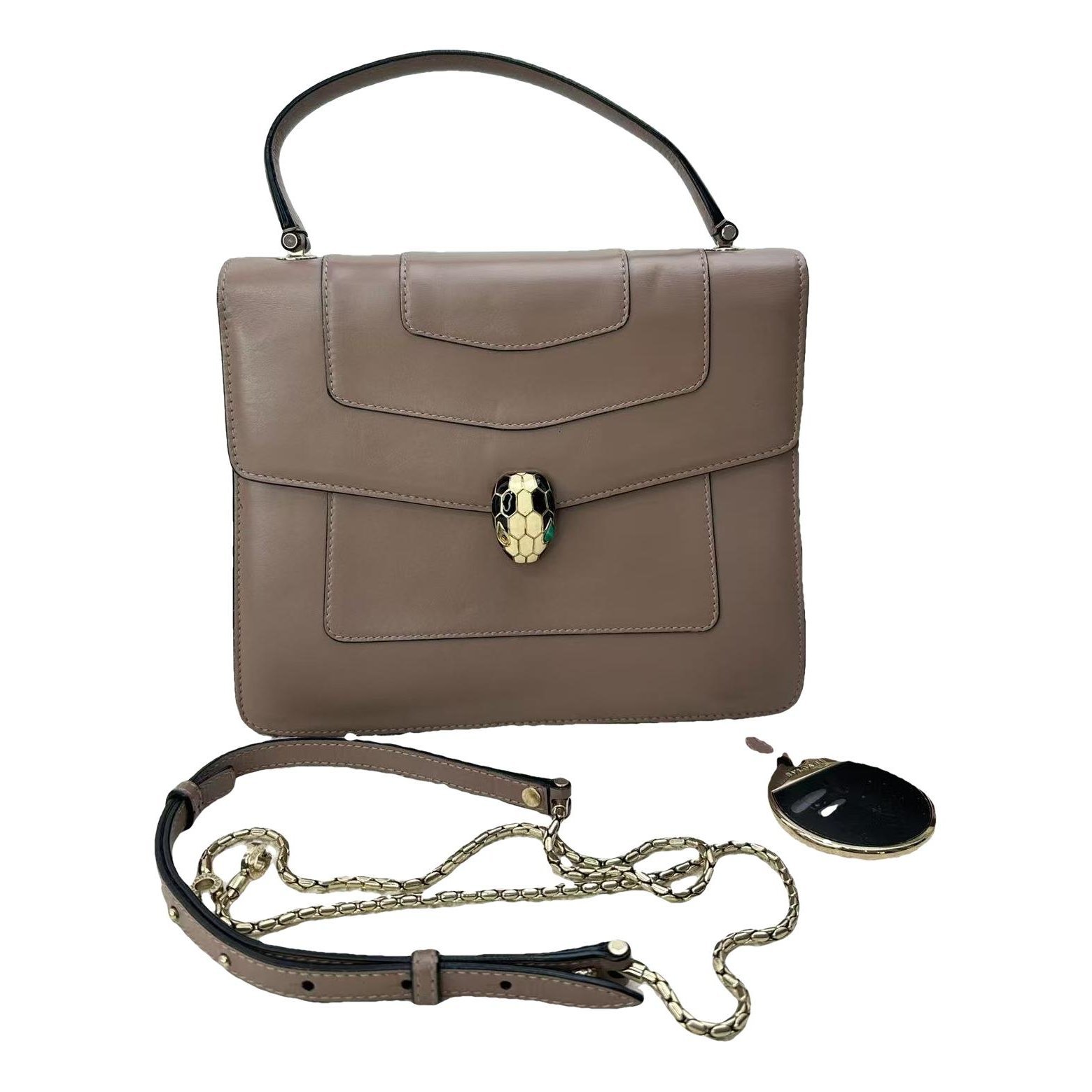 Serpenti leather handbag