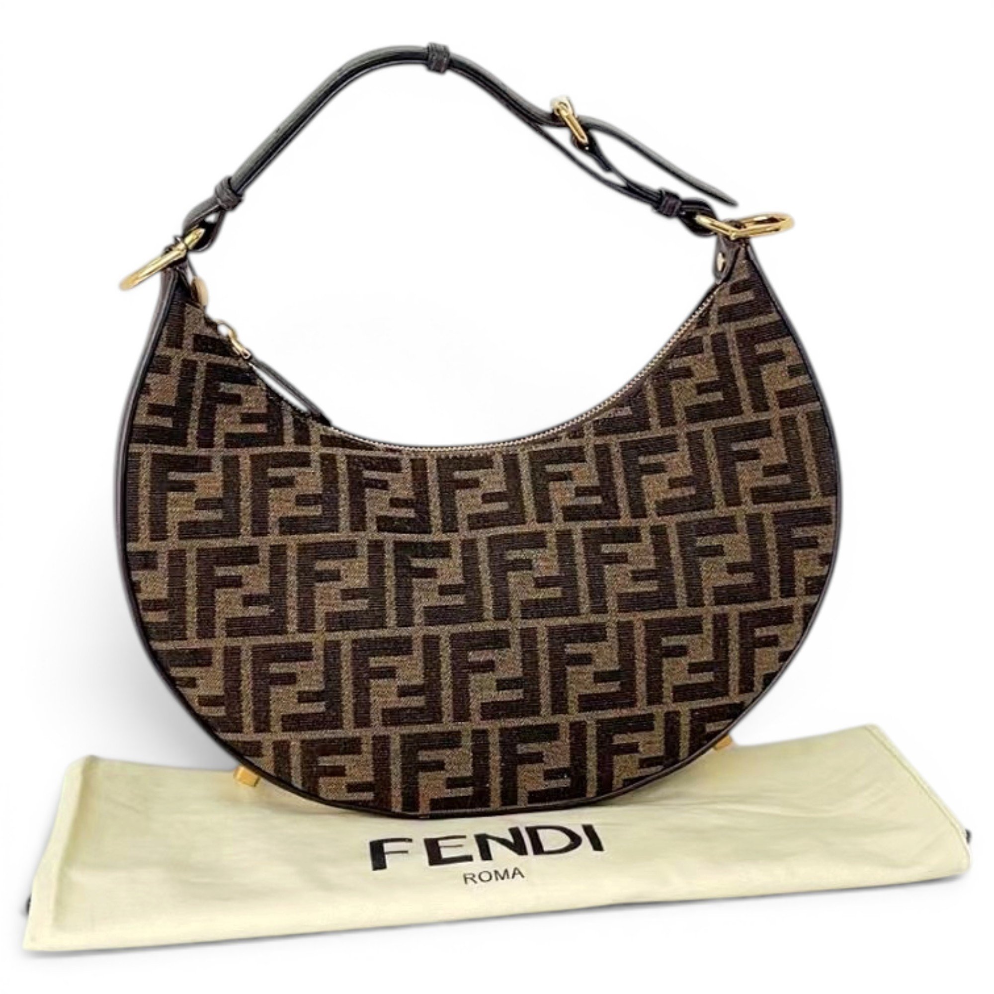 Fendigraphy cloth handbag