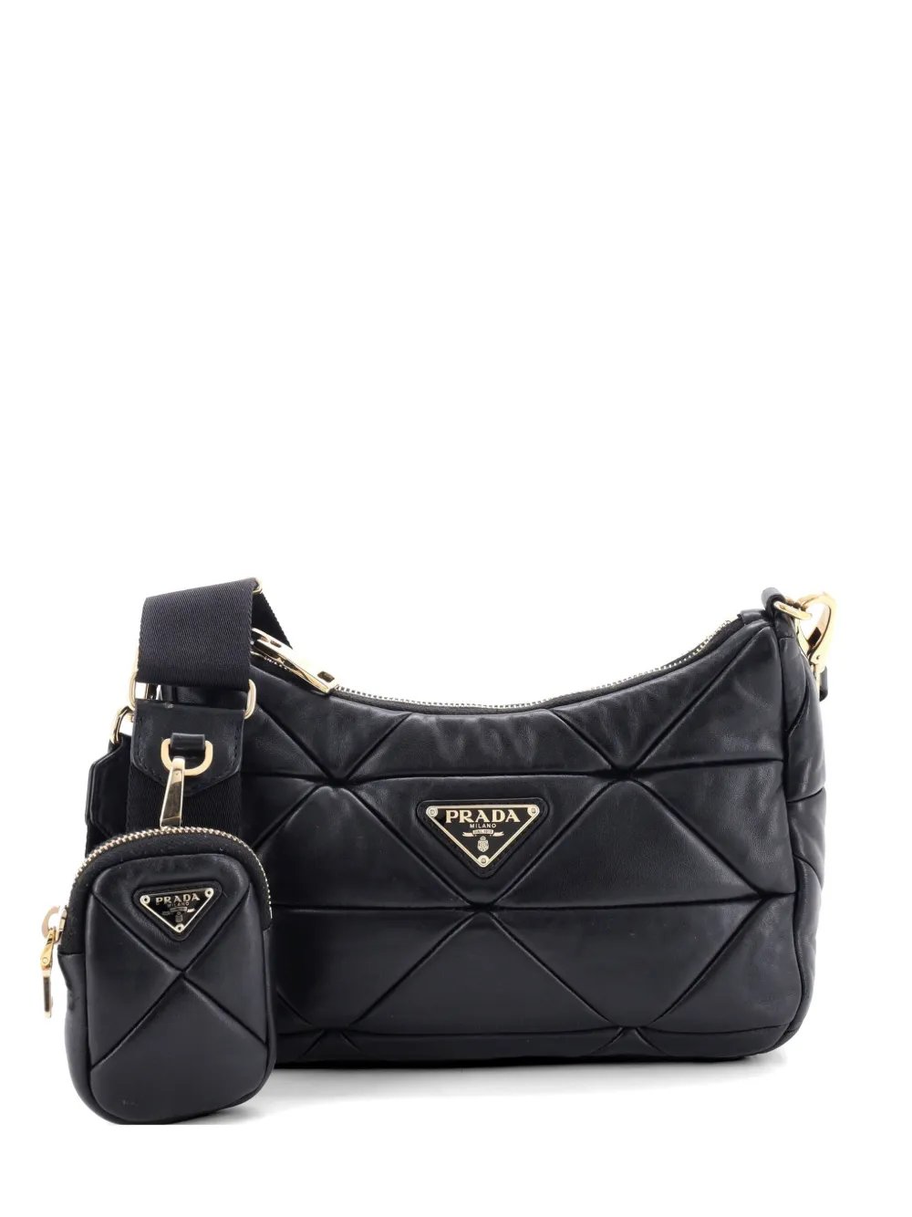 System Re-Edition Shoulder Bag Quilted Nappa Leather Small hobo bag