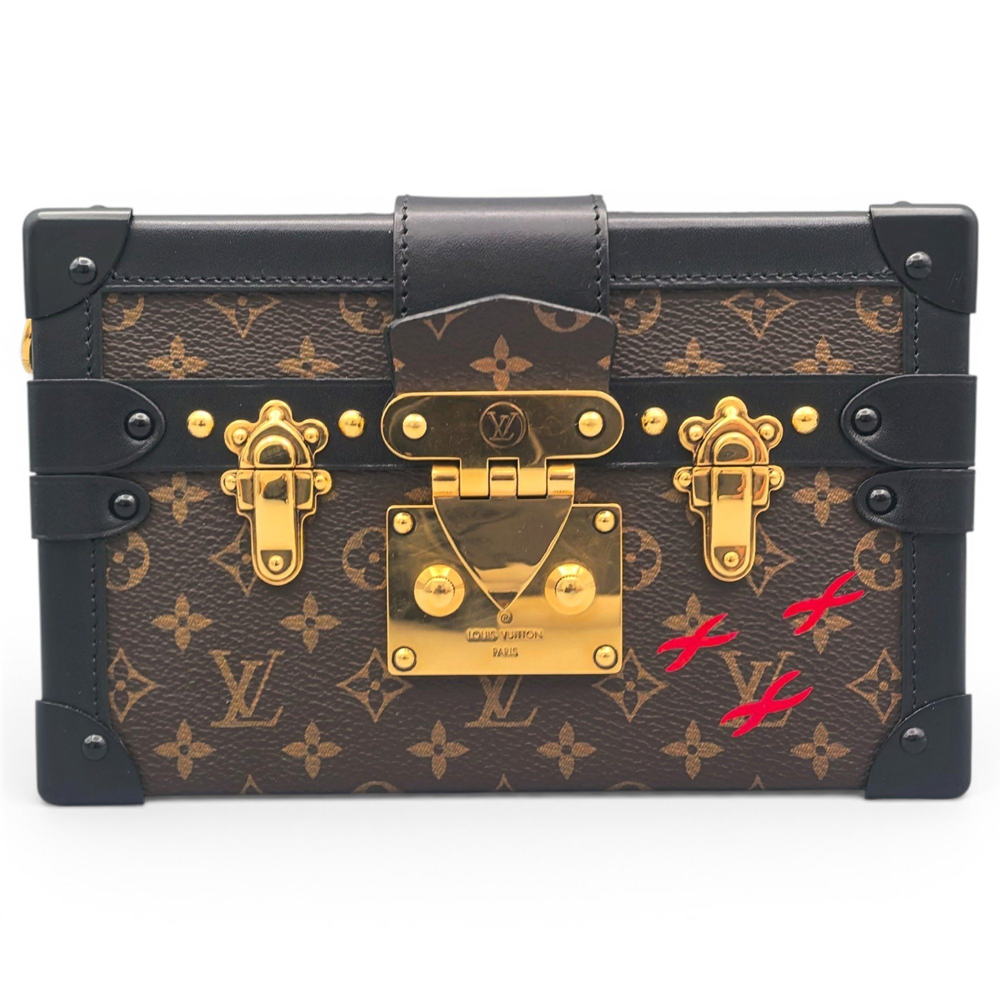 Petite Malle leather handbag