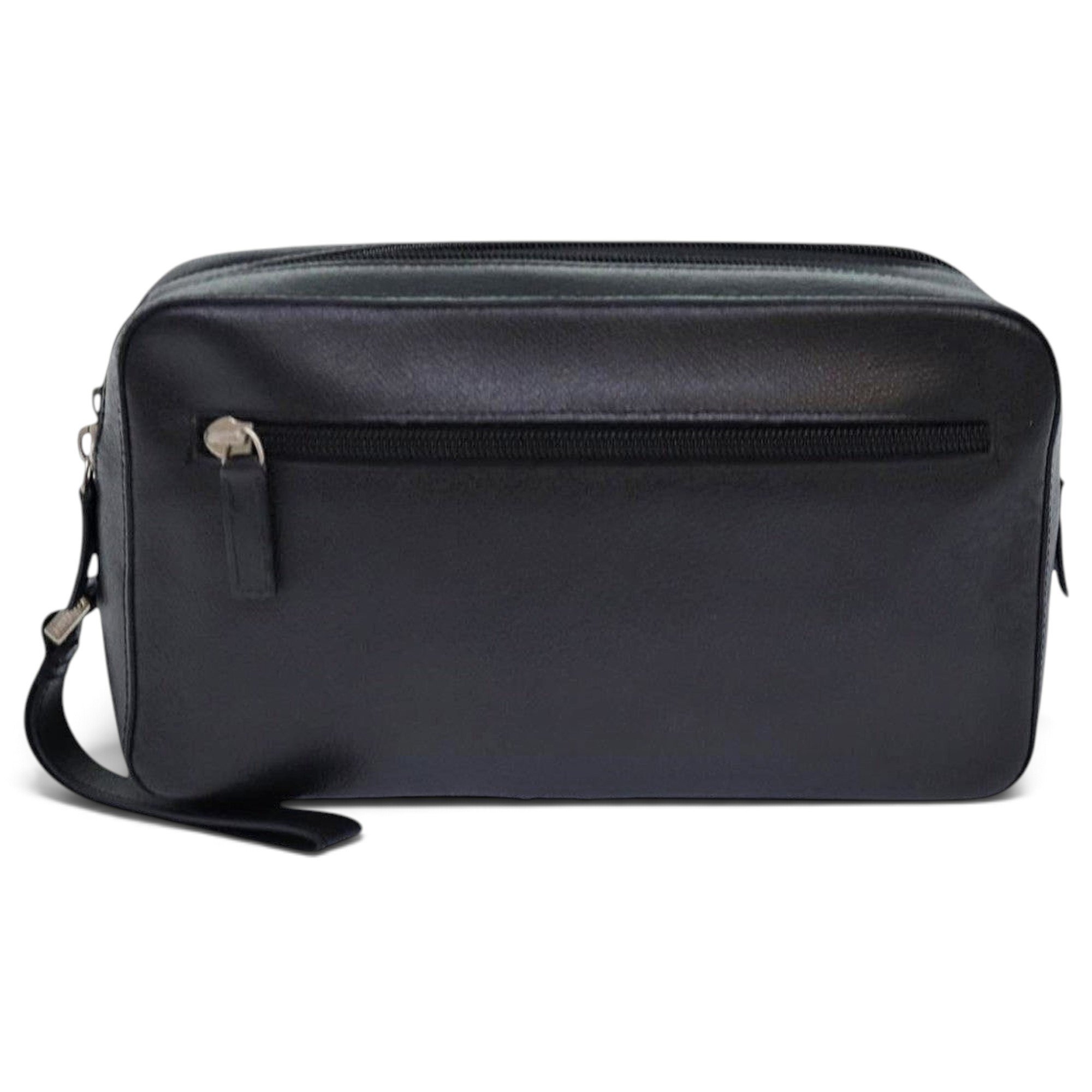 Leather clutch bag