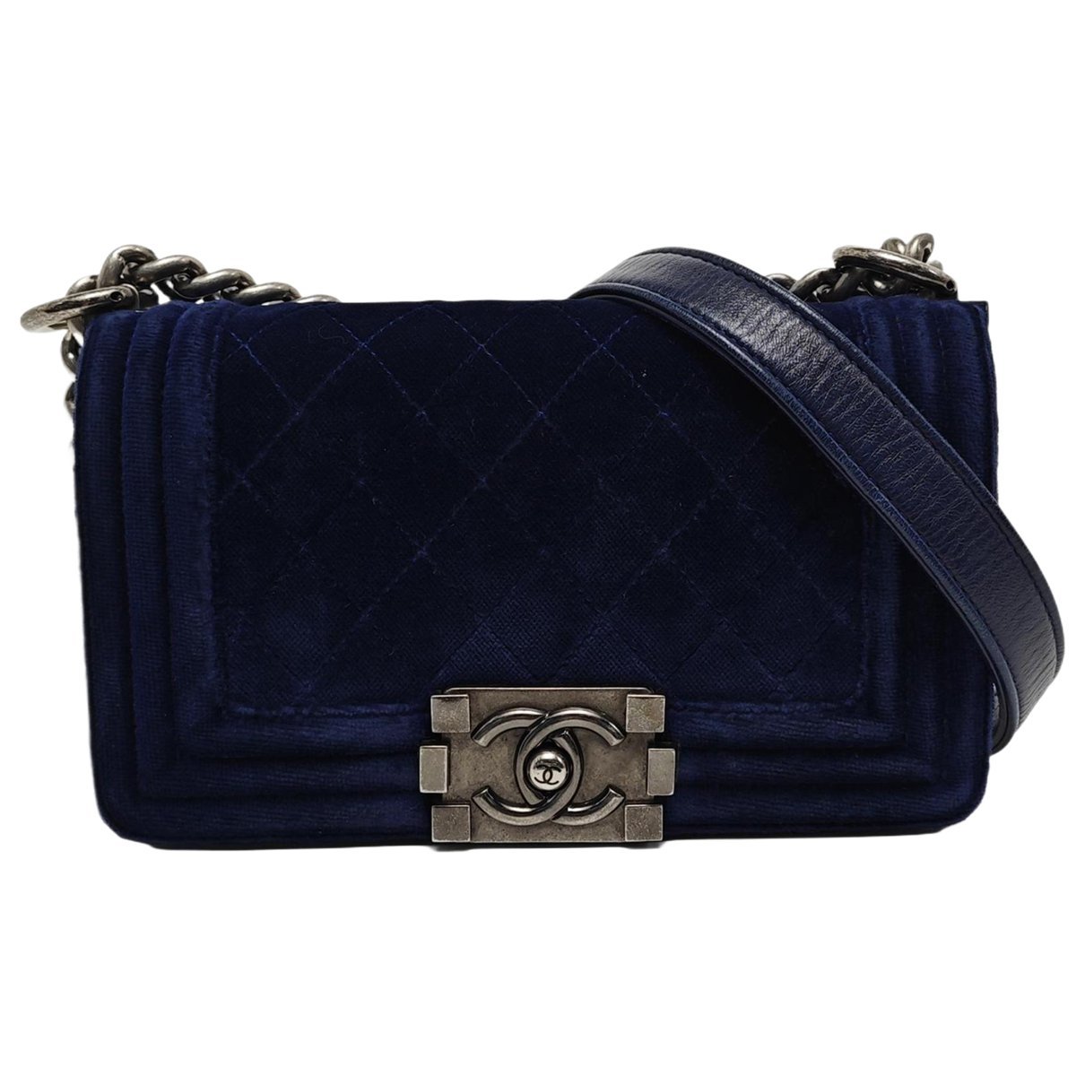 Boy velvet crossbody bag