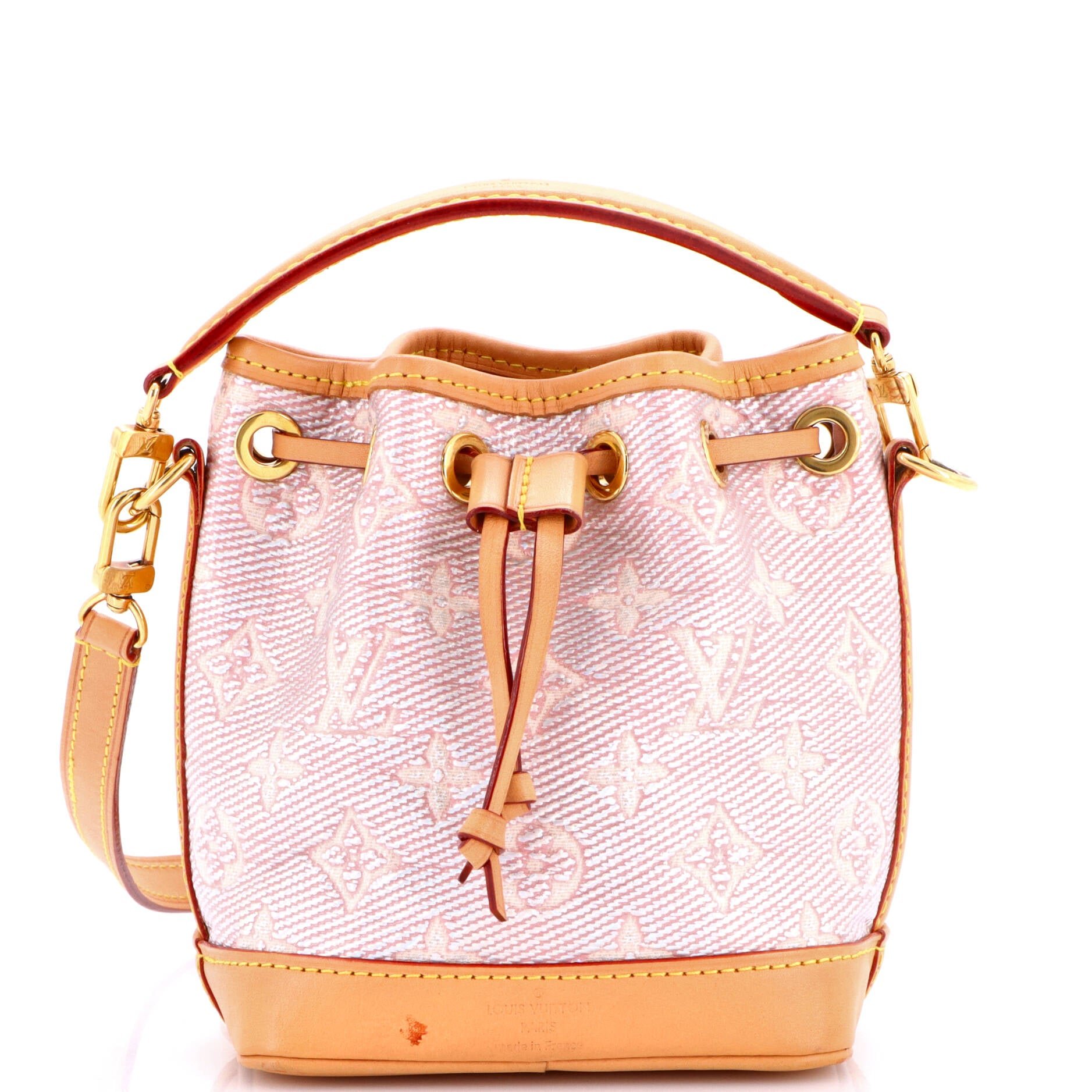 Noe NM Handbag Monoglam Jacquard Canvas Nano