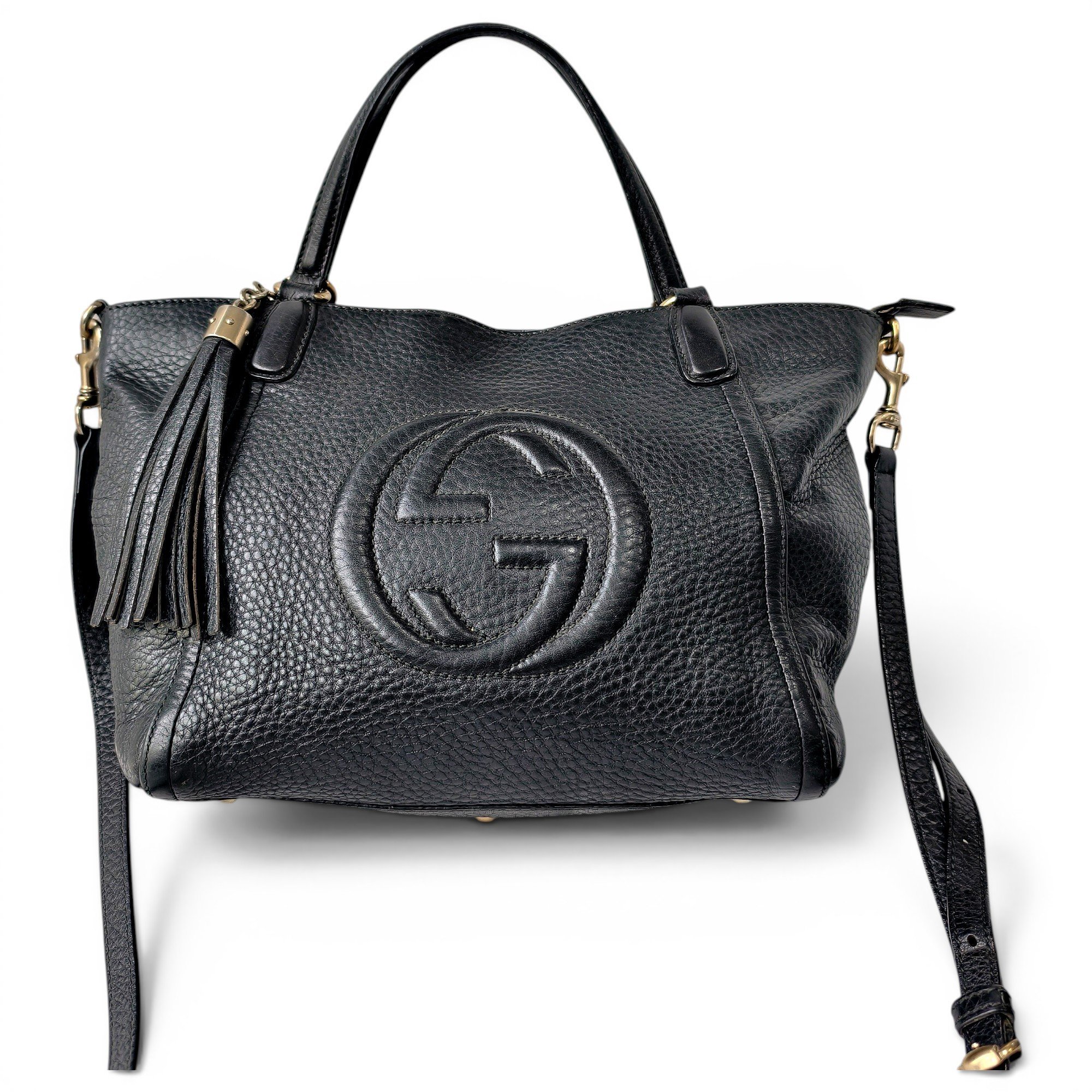 Soho Top Handle leather handbag
