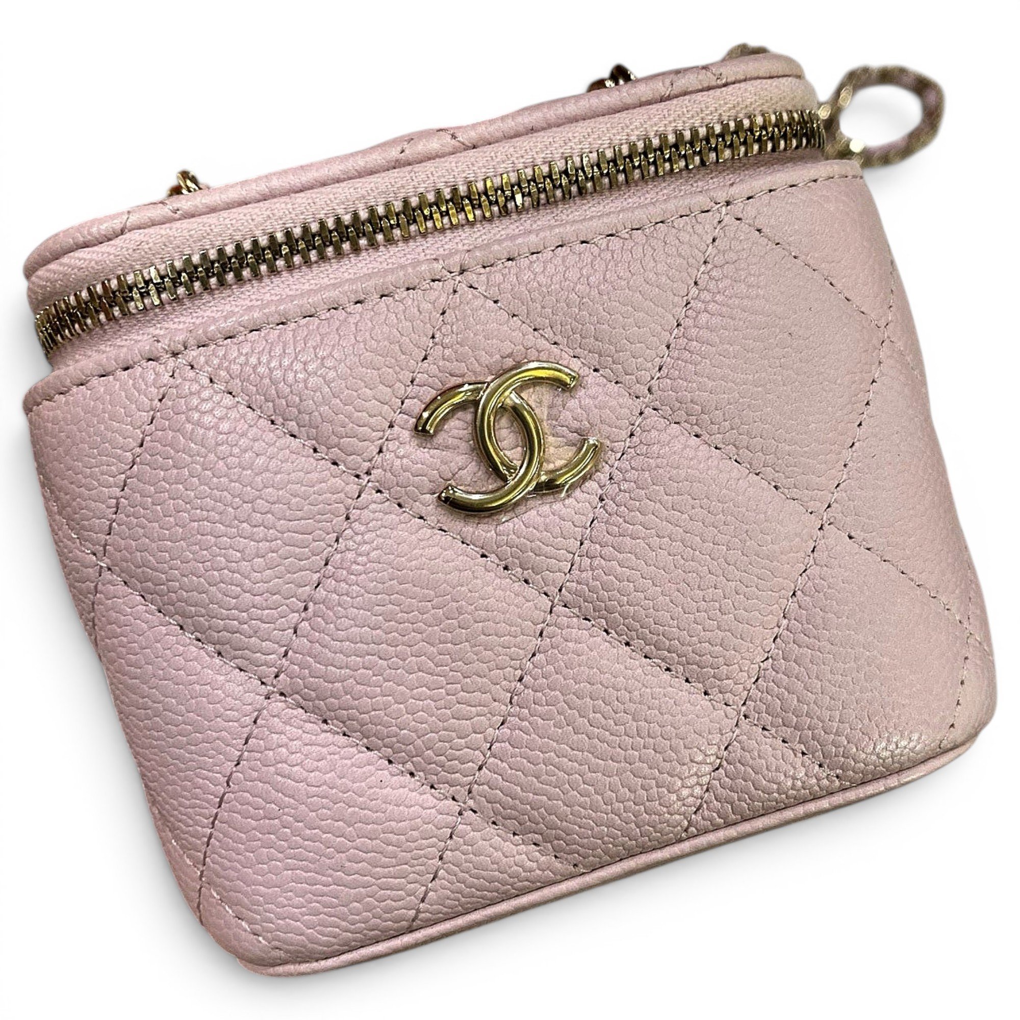 Trendy CC Vanity leather handbag