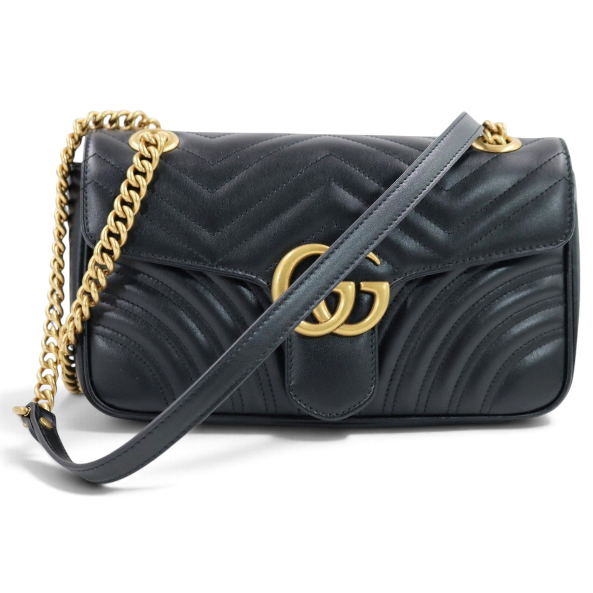 GG Marmont Flap leather handbag