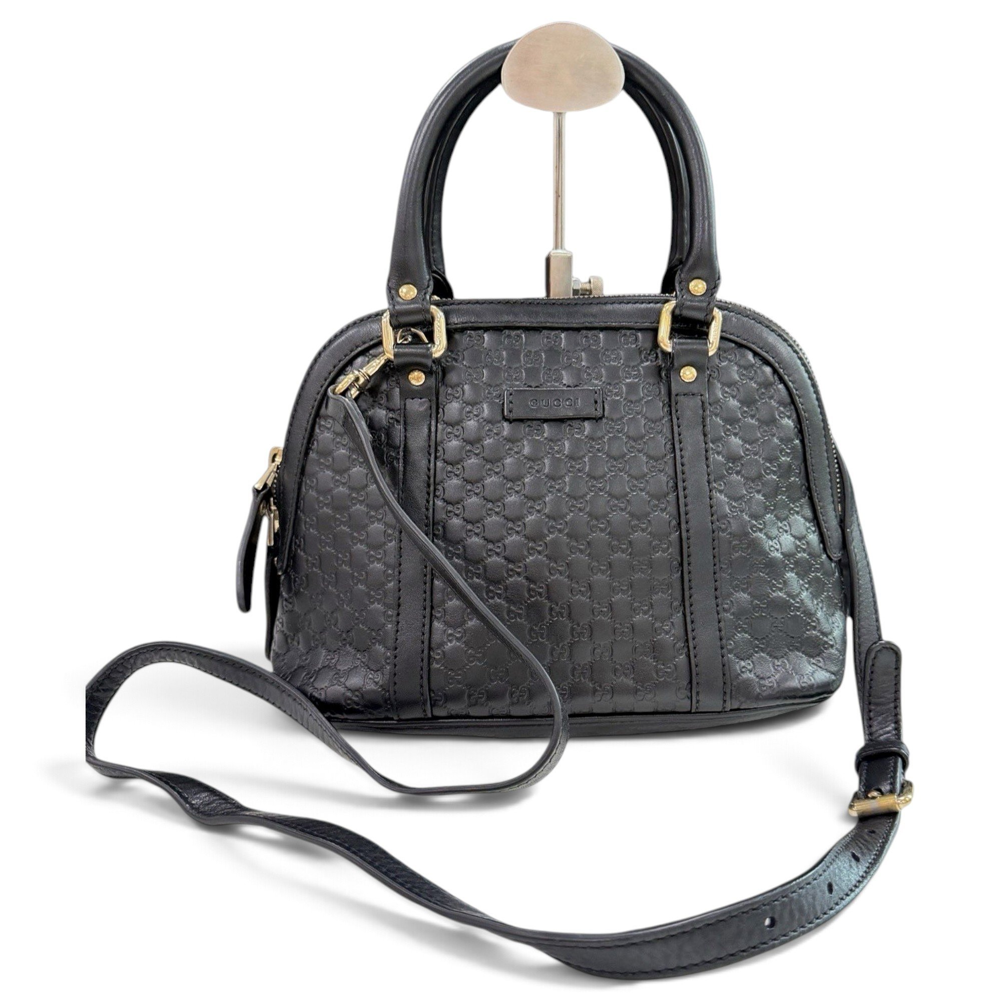 Dôme leather satchel