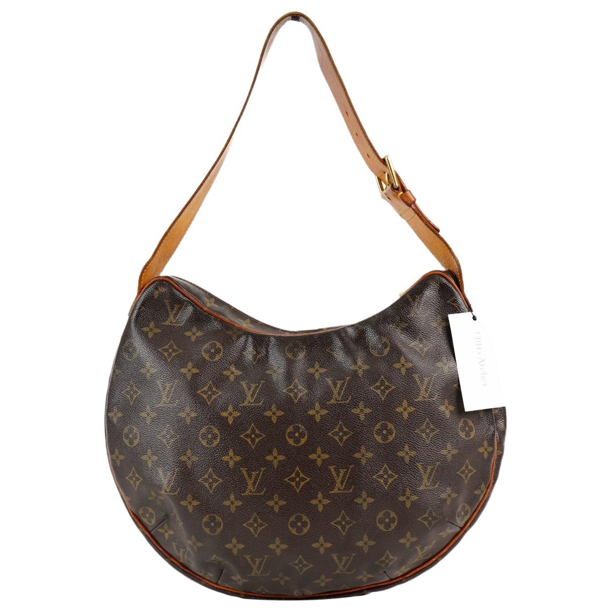 Croissant leather handbag