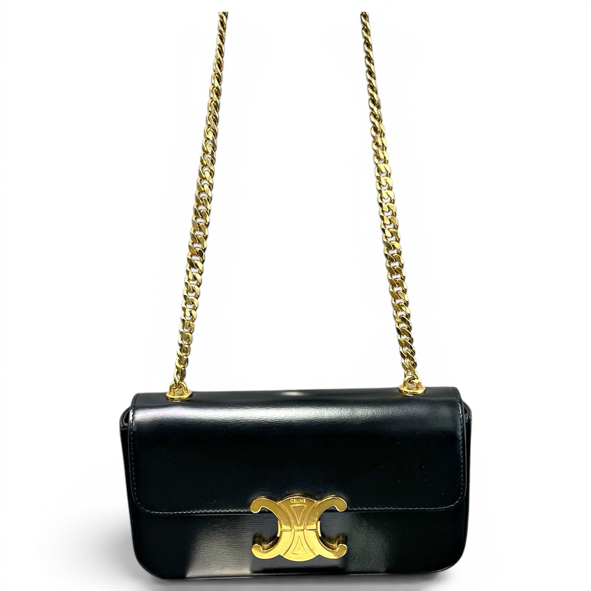 Triomphe leather handbag