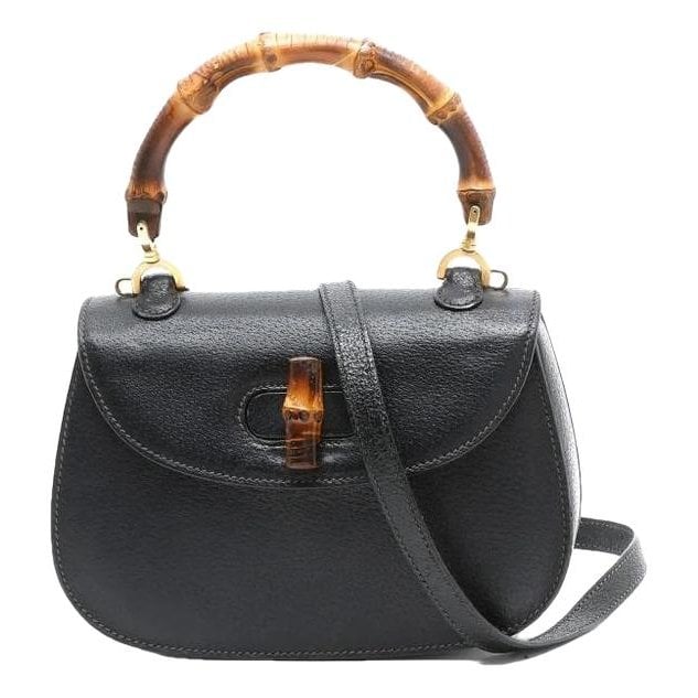 Bamboo leather handbag