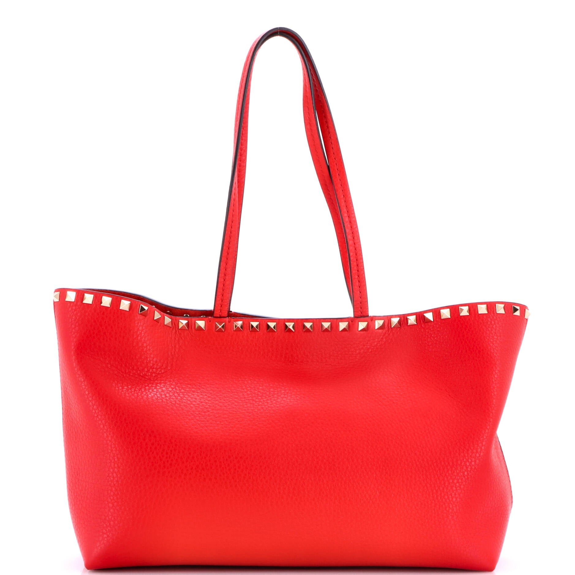 Rockstud Shopper Tote Leather Medium