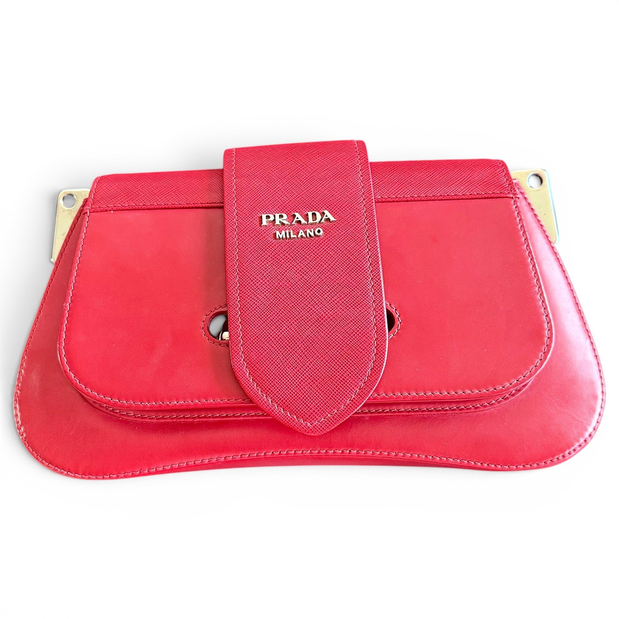 Sidonie leather clutch bag