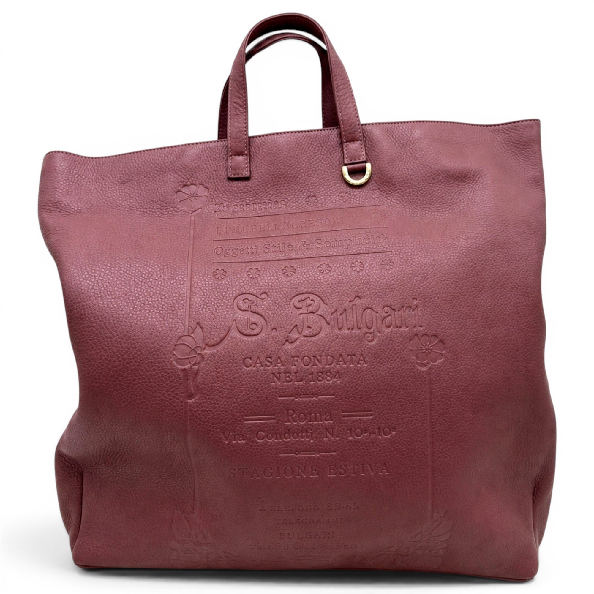 Leather tote