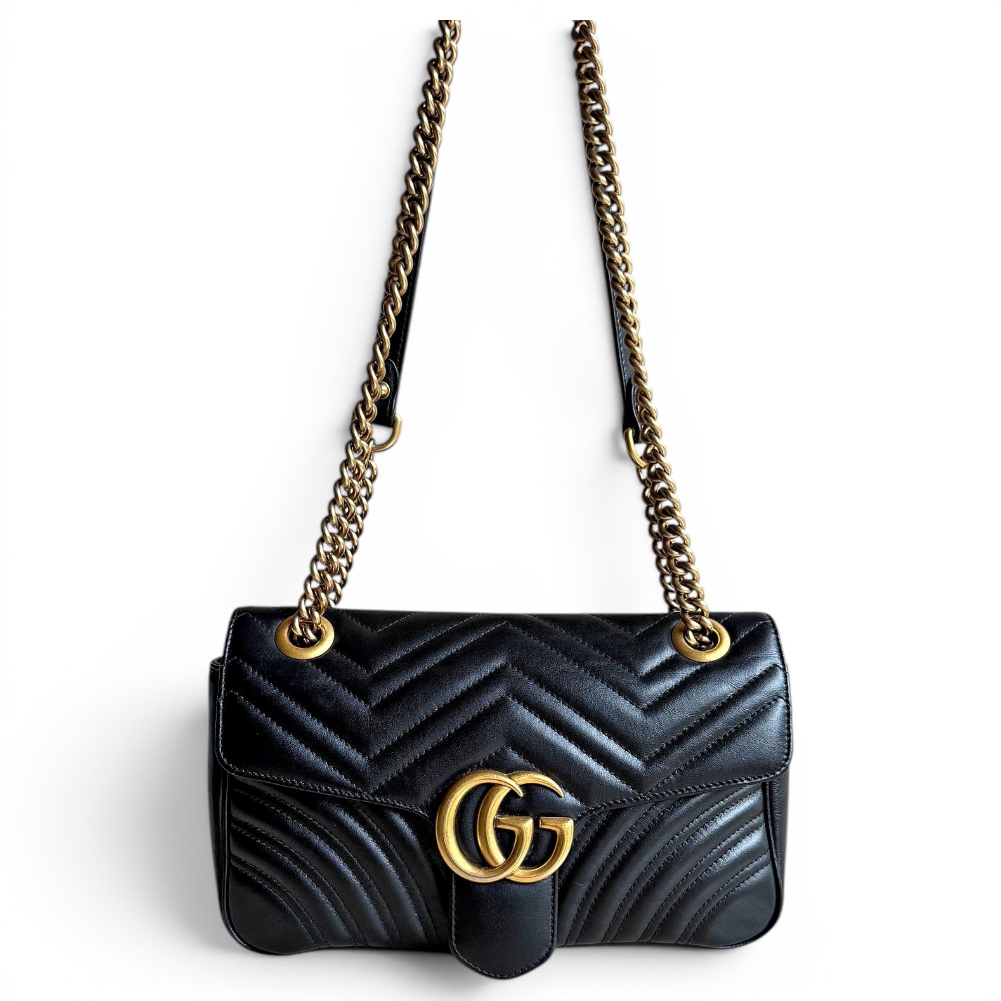 GG Marmont Flap leather handbag