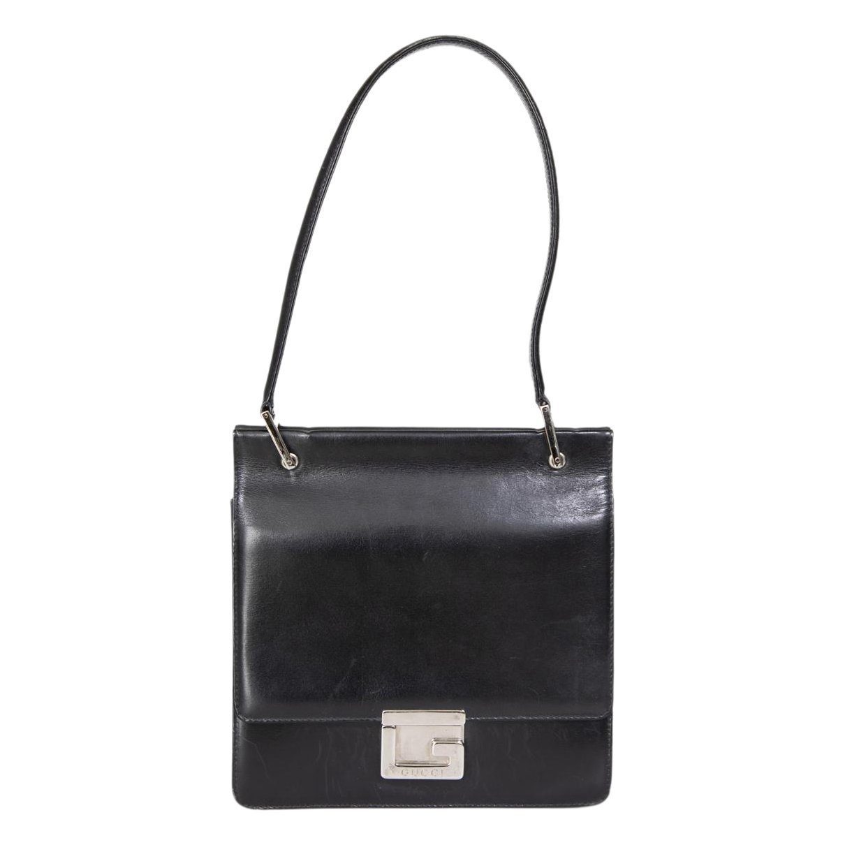 Square G leather handbag