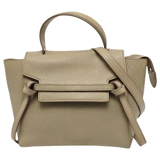 Belt leather handbag