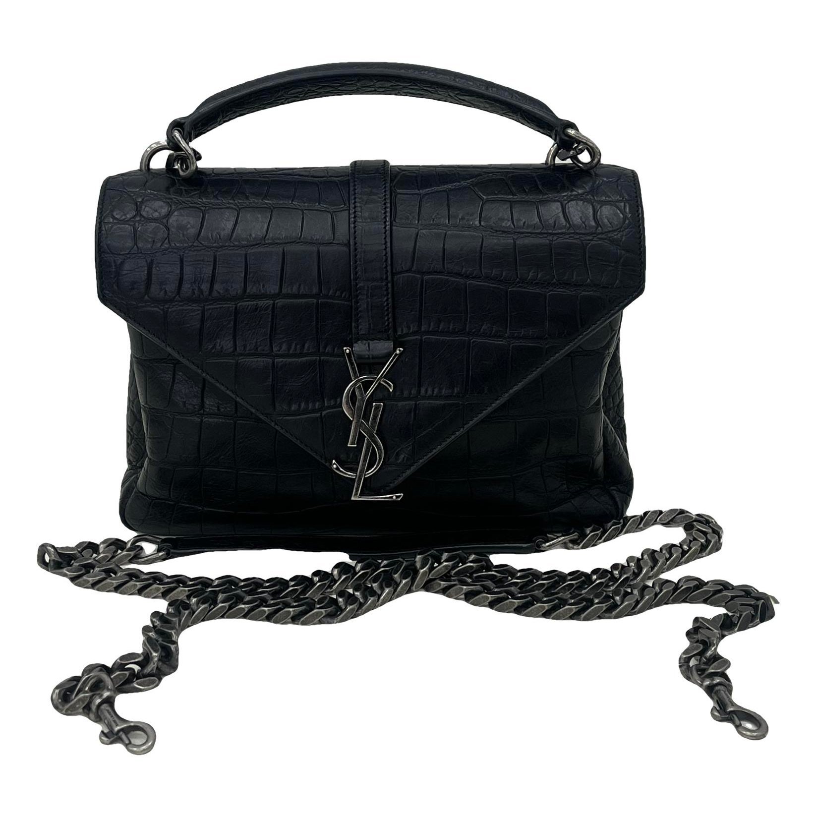 Collége monogramme leather handbag