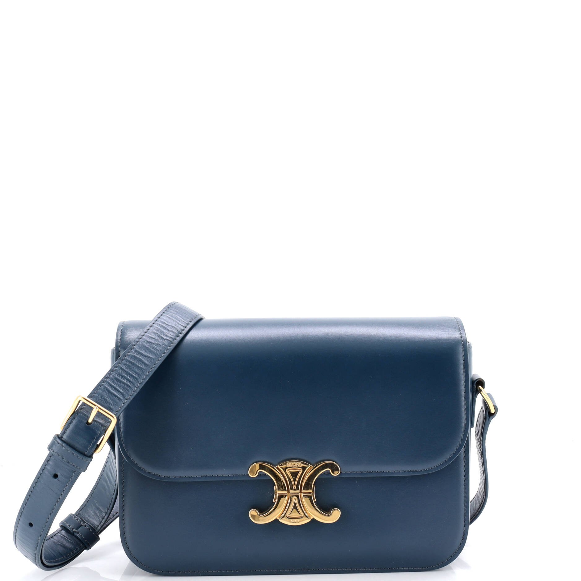 Celine Triomphe Shoulder Bag Smooth Calfskin Medium