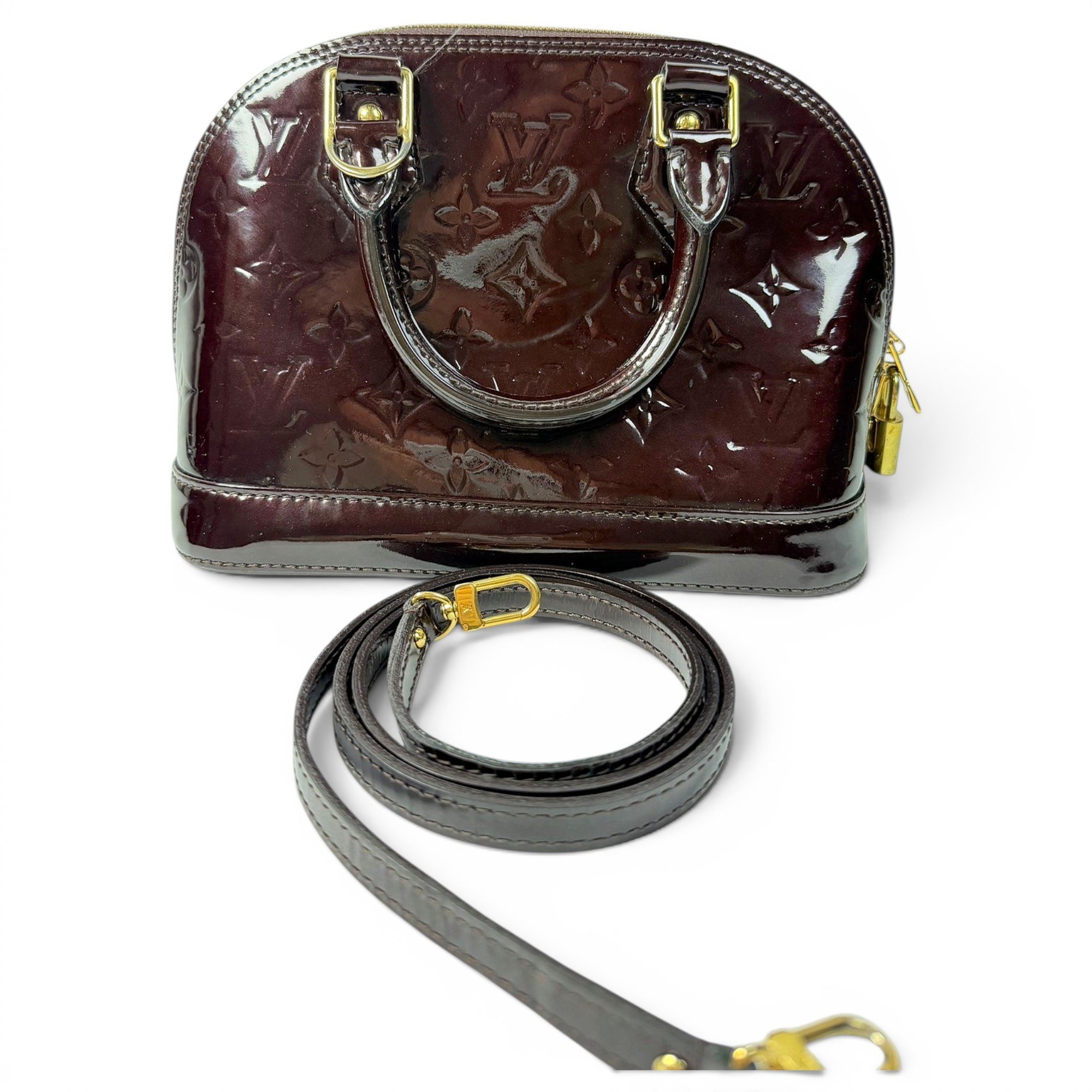Alma BB patent leather handbag