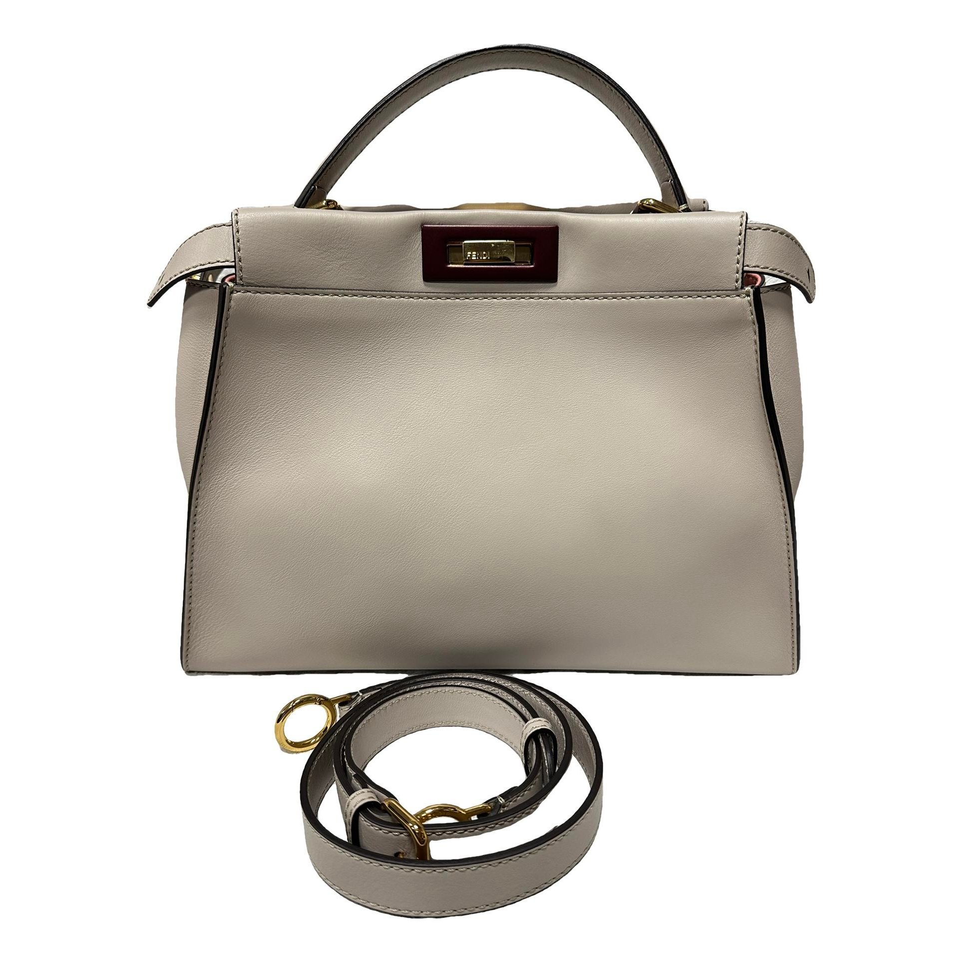 Peekaboo leather handbag