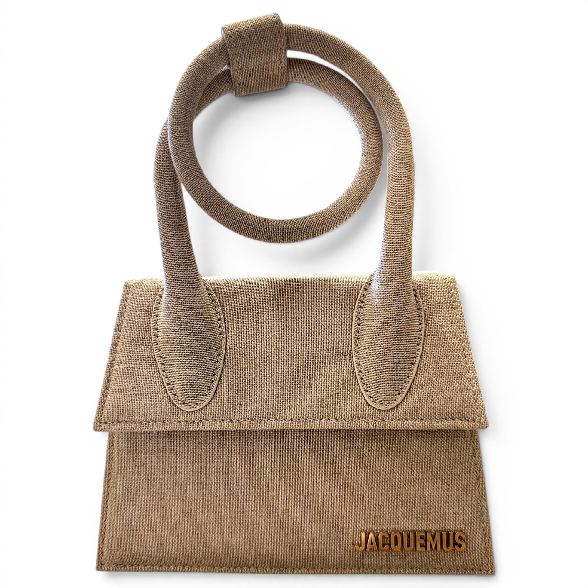 Le Chiquito Noeud linen handbag