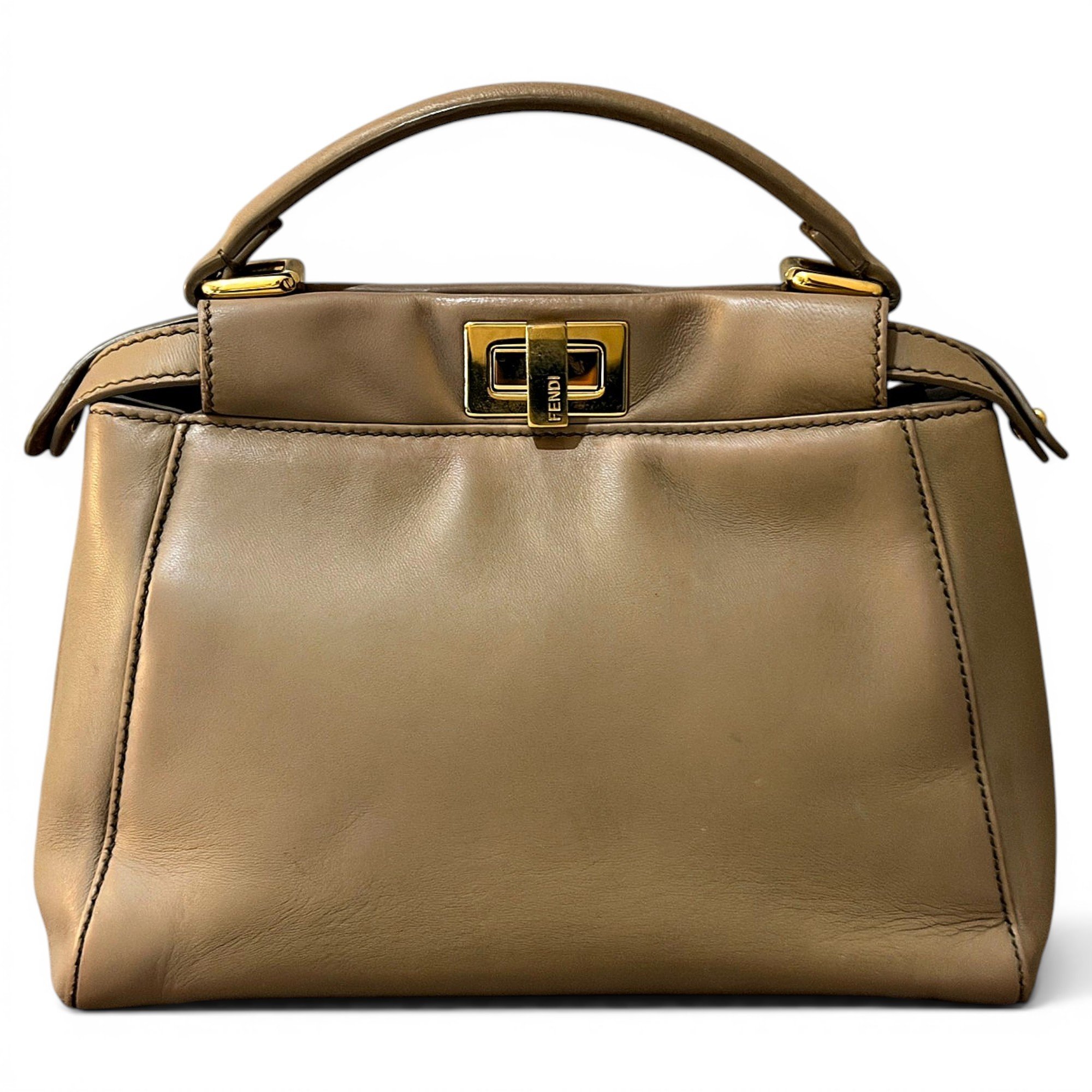 Peekaboo leather handbag