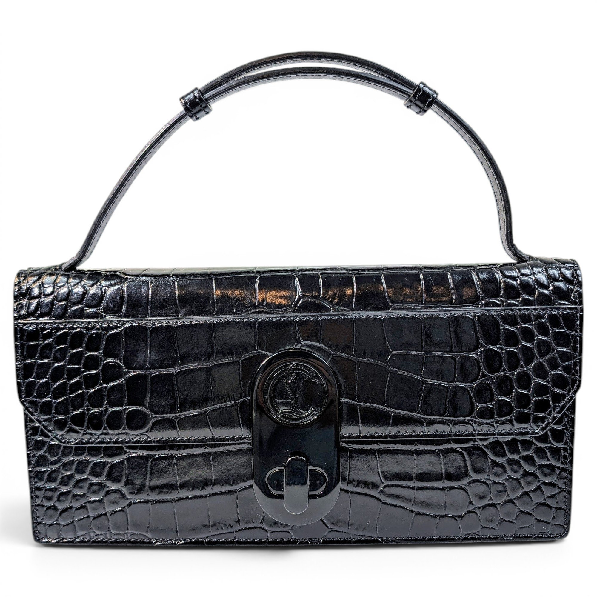 Christian Louboutin Loubi54 crocodile handbag