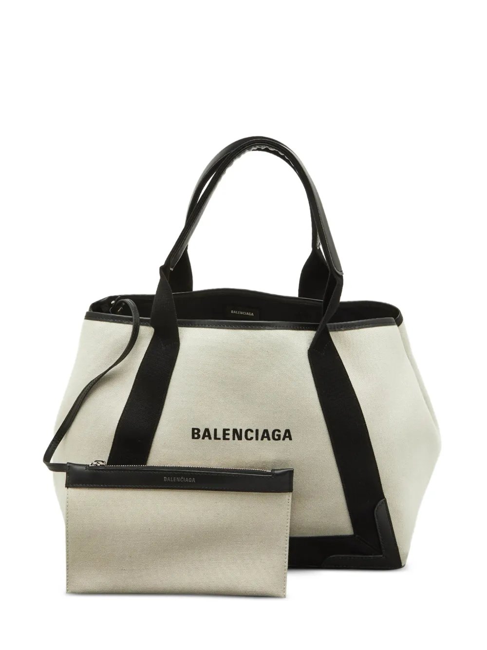 S Cabas leather-trim tote bag