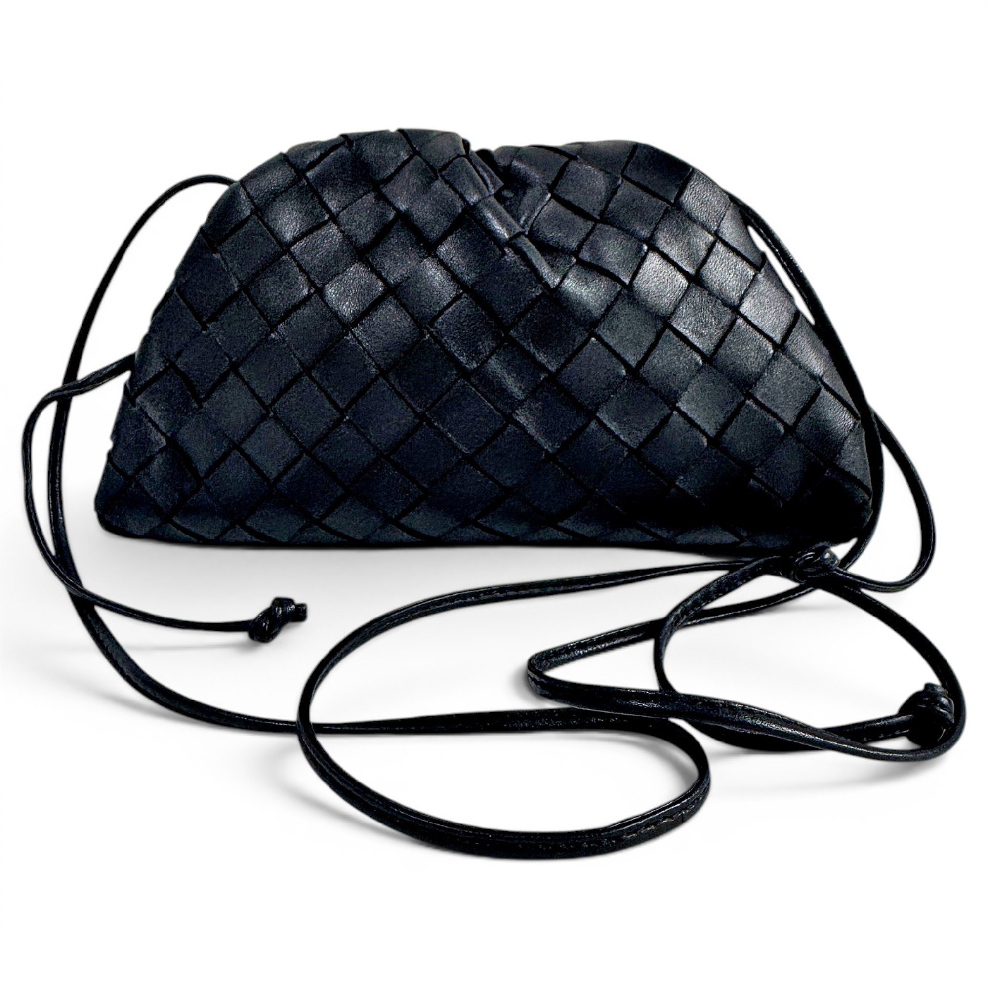 Pouch leather handbag