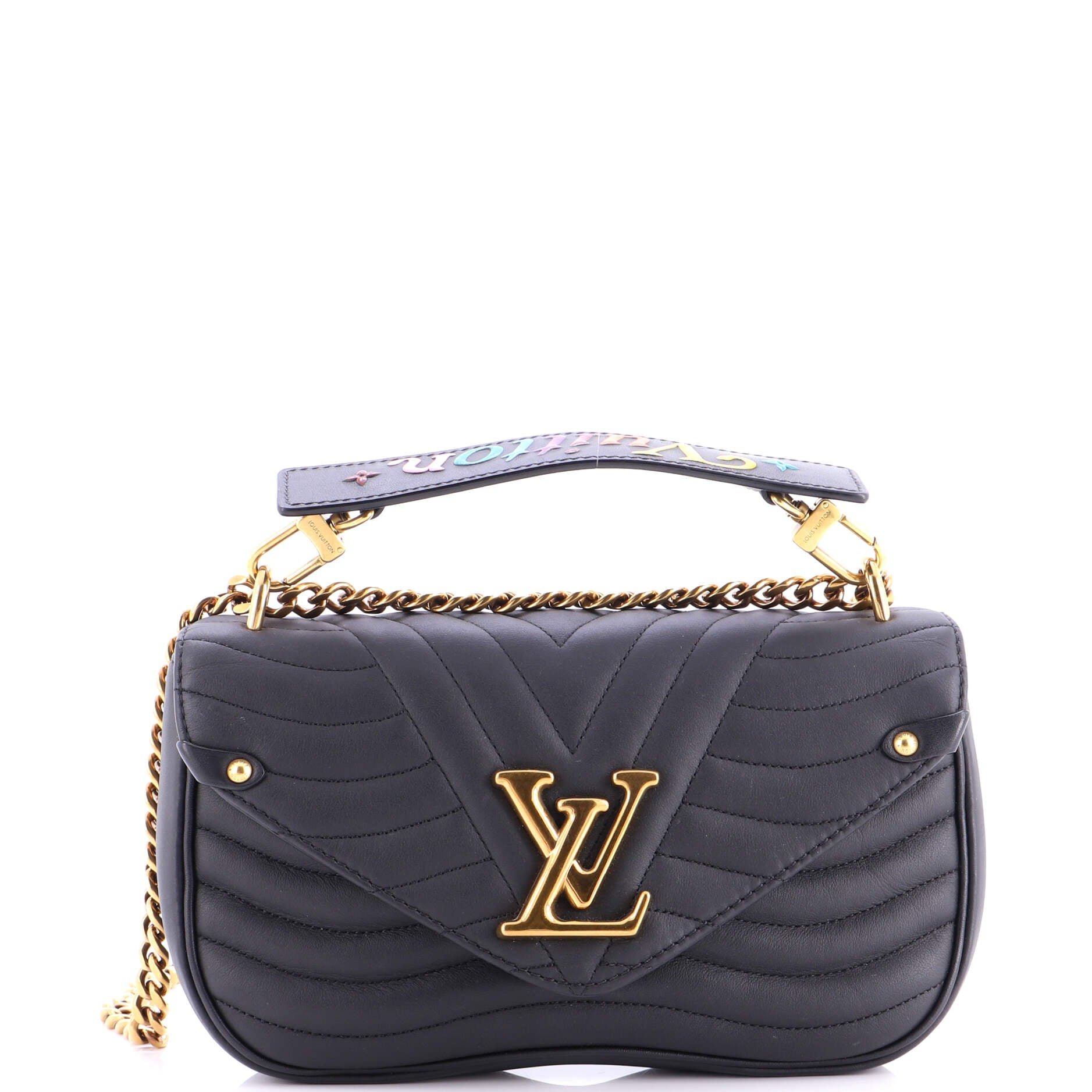 Louis Vuitton New Wave Chain Bag Quilted Leather MM