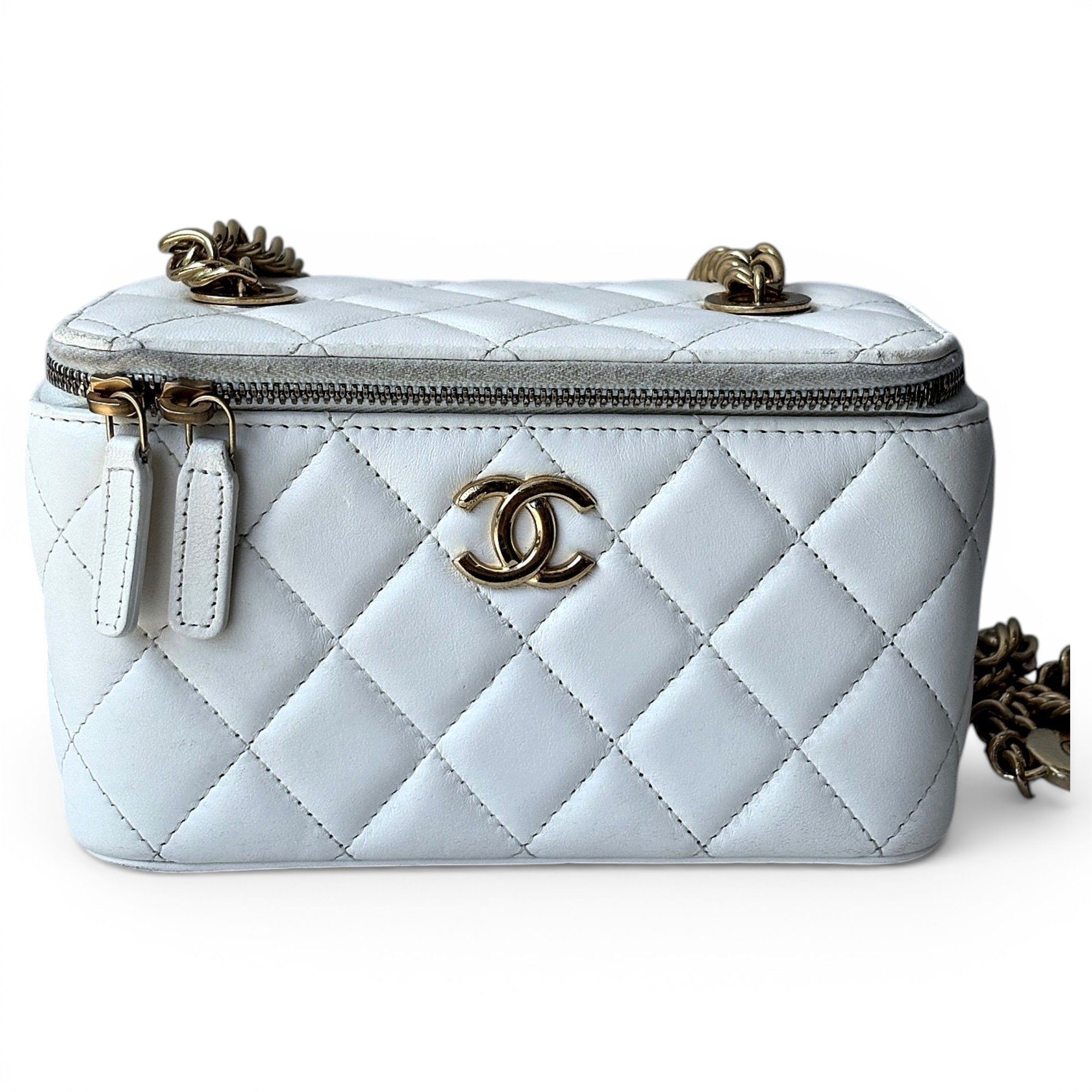 Trendy CC Vanity leather handbag
