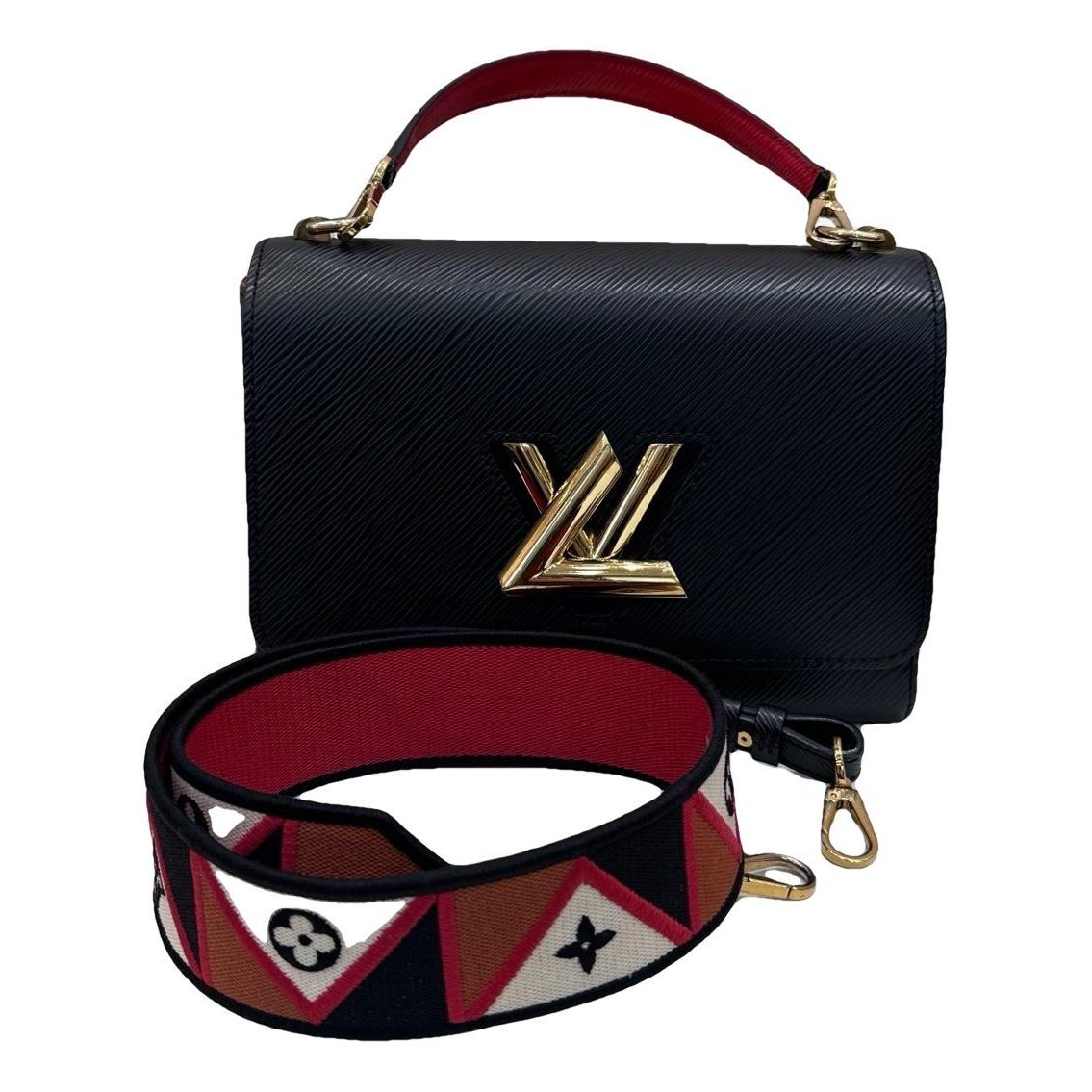 Twist leather handbag