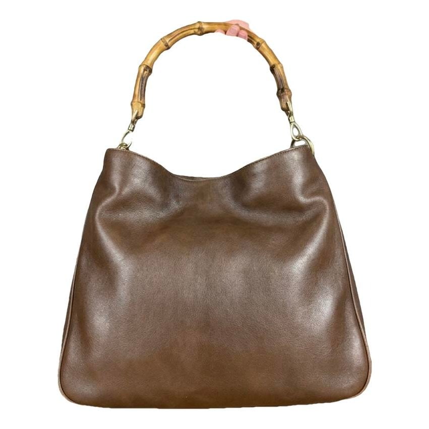 Bamboo leather handbag