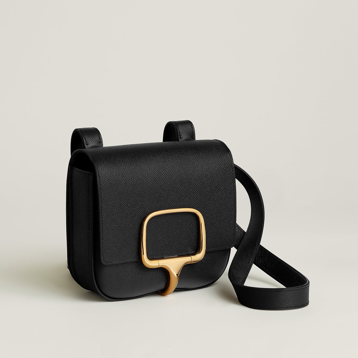 Noir Bolsa Hermès Della Cavalleria Míni II