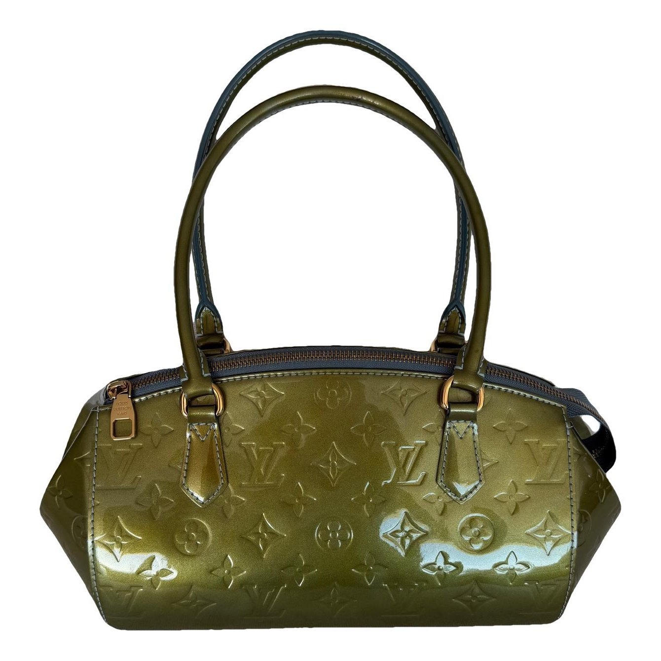 Patent leather handbag