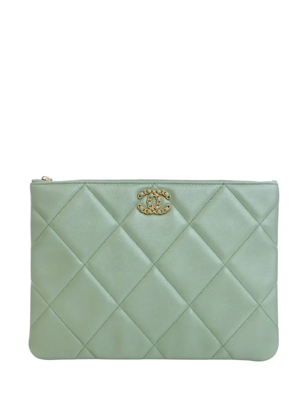 2021-2026 Medium Quilted Lambskin 19 O Case clutch bag
